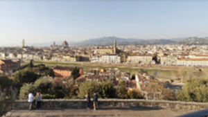 vista panoramica di Piazzale Michelangelo Firenze