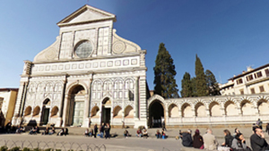 Vista panoramica di Piazza Santa croce, Firenze