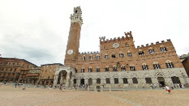 vista panoramica  Piazza del Campo a Siena