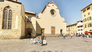 Panoramica di Piazza Santo Spirito, Firenze